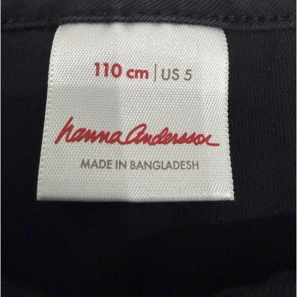 Hanna Andersson Girl Dress With Ruffles  Black  Size 110/ 5